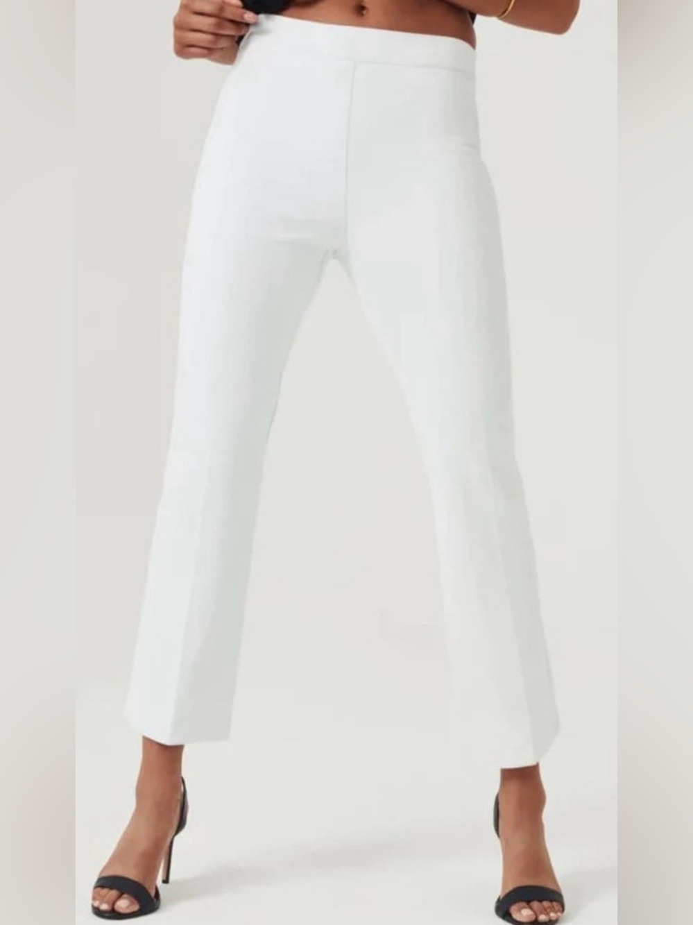 SPANX On-the-Go Kick Flare Pants Classic White Style20372 Size Medium